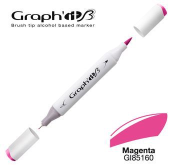 GRAPH\'IT Marqueur brush � alcool 5160 - Magenta
