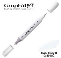 GRAPH\'IT Marqueur brush à alcool 9100 - Cool Grey 0