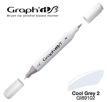 GRAPH\'IT Marqueur brush � alcool 9102 - Cool Grey 2