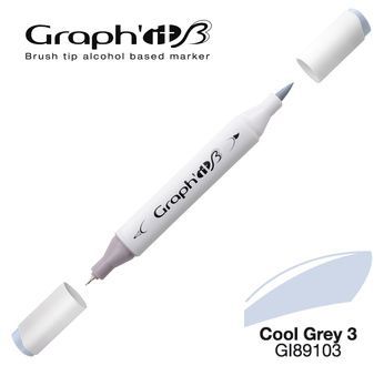 GRAPH\'IT Marqueur brush � alcool 9103 - Cool Grey 3