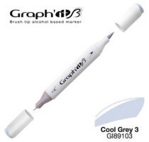 GRAPH\'IT Marqueur brush à alcool 9103 - Cool Grey 3