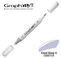 GRAPH\'IT Marqueur brush à alcool 9104 - Cool Grey 4