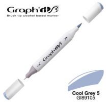 GRAPH\'IT Marqueur brush à alcool 9105 - Cool Grey 5