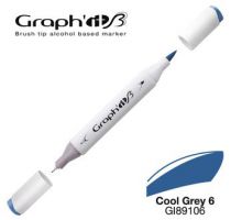 GRAPH\'IT Marqueur brush à alcool 9106 - Cool Grey 6