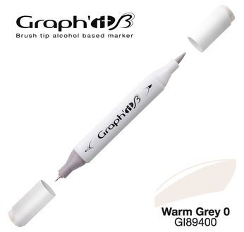 GRAPH\'IT Marqueur brush � alcool 9400 - Warm Grey 0