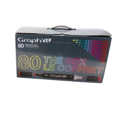 GRAPHIT COFFRET 80 MARQUEURS