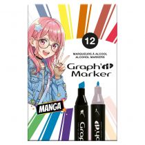 GRAPHIT SET 12 MARKEURS MANGA