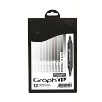 GRAPHIT SET 12 MARQUEURS NEUTRAL GREY COLOR