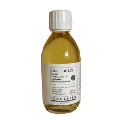 Huile de lin clarifi�e 250 ml Sennelier
