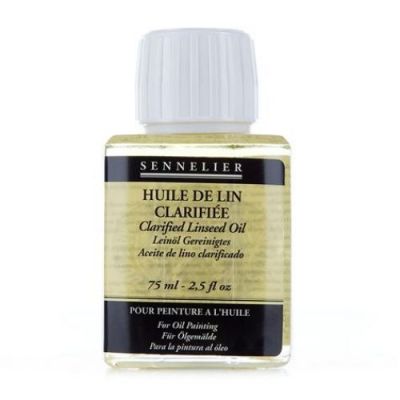 huile de lin clarifi�e Sennelier 75ml