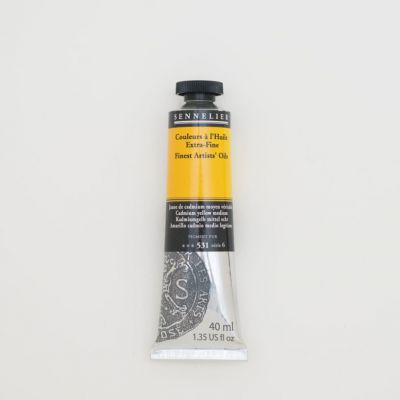HUILE EXTRA FINE SENNELIER JAUNE DE CADMIUM MOYEN VERITABLE 531 S6