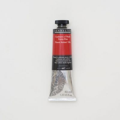 HUILE EXTRA FINE SENNELIER ROUGE DE CADMIUM MOYEN VERITABLE 607 S6