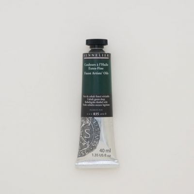 HUILE EXTRA FINE SENNELIER VERT DE COBALT FONCE VERITABLE 835 S6