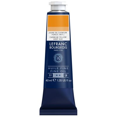 HUILE FINE LEFRANC JAUNE DE CADMIUM FONC� (IMIT)