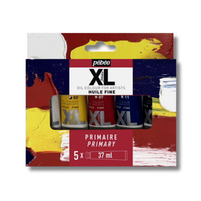 HUILE FINE STUDIO XL PEBEO SET PRIMAIRE 5 x 37 ML 