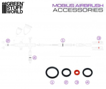 Joints Toriques Noirs Aérographe Mobius