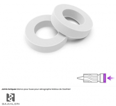 Joints toriques pour buse pour a�rographe Mobius