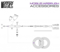 Joints toriques pour buse pour aérographe Mobius