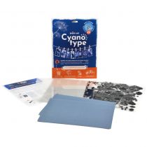 KIT 10 FEUILLES CYANOTYPE A4 ENJOY ART + 1 PLAQUE + 5 FILMS + 64 MOTIFS    