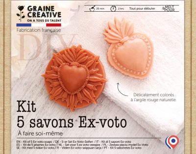 KIT 5 SAVONS EX-VOTO GRAINE CREATIVE