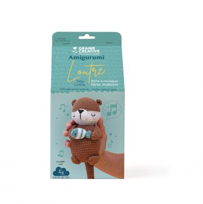 KIT AMIGURUMI LOUTRE MUSICALE 