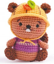 KIT AMIGURUMI MOCHI LE CASTOR DE KHUC CAY
