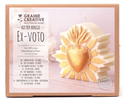 KIT DIY BOUGIE EX-VOTO GRAINE CREATIVE