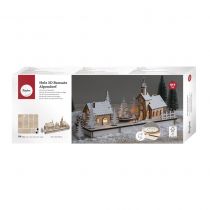 KIT EN BOIS VILLAGE ALPIN + MECANISME ROTATIF