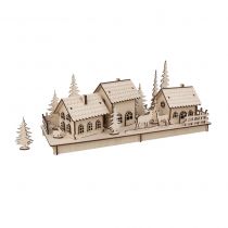 KIT EN BOIS VILLAGE D\'HIVER