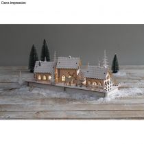 KIT EN BOIS VILLAGE D\'HIVER