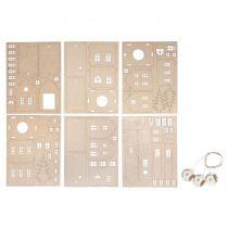 KIT EN BOIS VILLAGE LUMINEUX A CONSTRUIRE
