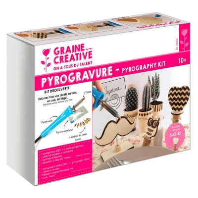 KIT PYROGRAVURE GRAINE CREATIVE