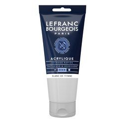 LB ACRYLIQUE FINE 200ML TUBE BLANC DE TITANE