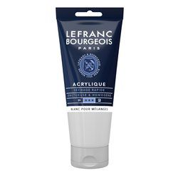 LB ACRYLIQUE FINE 200ML TUBE BLANC POUR M�LANGES