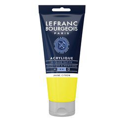 LB ACRYLIQUE FINE 200ML TUBE JAUNE CITRON