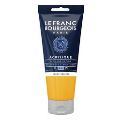 LB ACRYLIQUE FINE 200ML TUBE JAUNE INDIEN