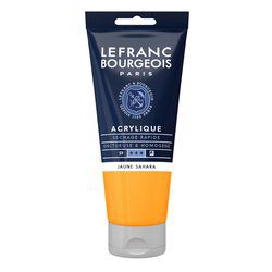 LB ACRYLIQUE FINE 200ML TUBE JAUNE SAHARA