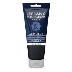LB ACRYLIQUE FINE 80ML TUBE NOIR D\'IVOIRE