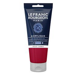 LB ACRYLIQUE FINE 80ML TUBE ROUGE CARMIN