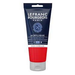 LB ACRYLIQUE FINE 80ML TUBE ROUGE VERMILLON