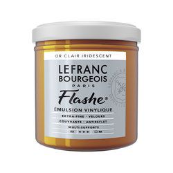 LB FLASHE ACRYLIQUE 125ML POT OR CLAIR IRIDESCENT
