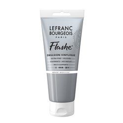 LB FLASHE ACRYLIQUE 80ML TUBE ARGENT IRIDESCENT