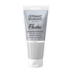 LB FLASHE ACRYLIQUE 80ML TUBE BLANC NACR� IRIDESCENT