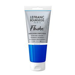 LB FLASHE ACRYLIQUE 80ML TUBE BLEU FLUO