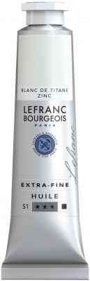LB HUILE LEFRANC 40ML BLANC DE TITANE ZINC