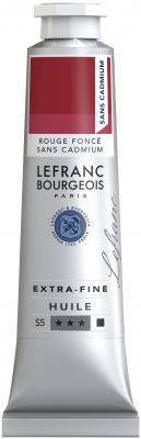 LB HUILE LEFRANC 40ML ROUGE FONC� SANS CADMIUM