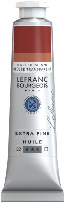 LB HUILE LEFRANC 40ML TERRE DE SIENNE BR�L�E TRANSPARENTE