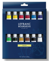 LEFRANC BOURGEOIS ASSORTIMENT HUILE QUALITÉ FINE 12X20 ML