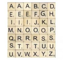 LETTRE BOIS SCRABBLE