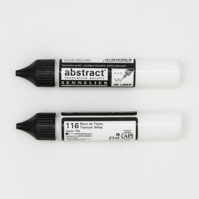 LINER ACRYLIQUE ABSTRACT 27ML BLANC DE TITANE